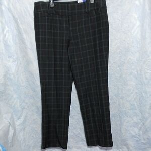 NWT Apt9 Black Red/Gray Plaid Pattern Pants Tummy Control SZ 18